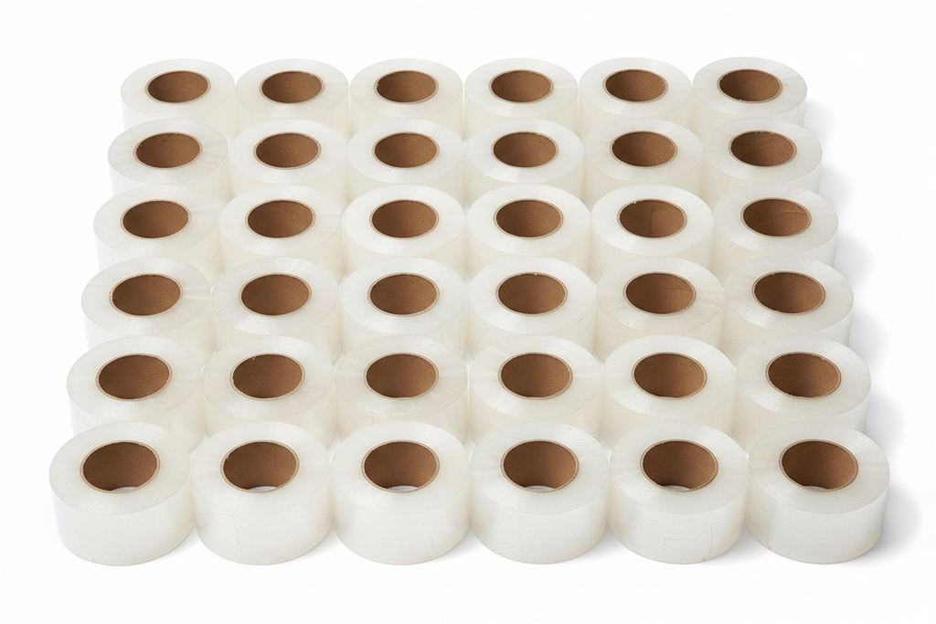 Tape 2'' x 50micron x 328ft, Transparent, 36 Rolls/Cases