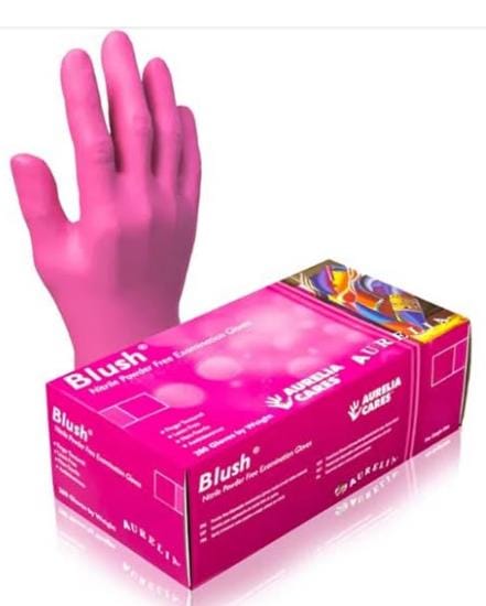 Pink Nitrile Gloves (10 Boxes x 200)