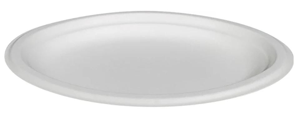 10" Oval Bagasse Plate - 44.49