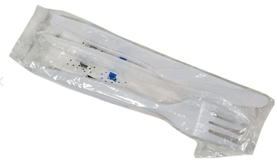 Medium Heavy - Cutlery Kit / Meal Kit - 6pcs - White-Case 500-$ 40.19