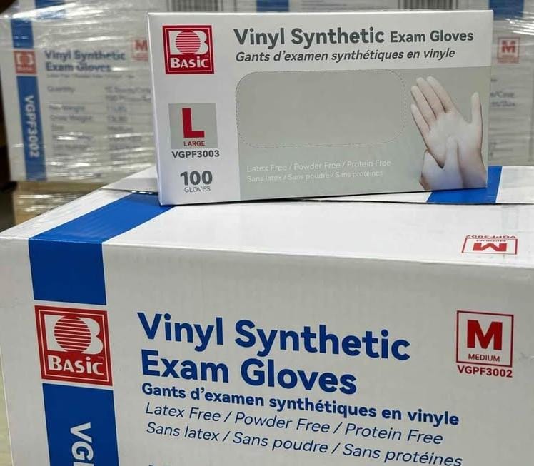 Vinyl Synthetic Exam Gloves 10boxes x 100 - 39.99