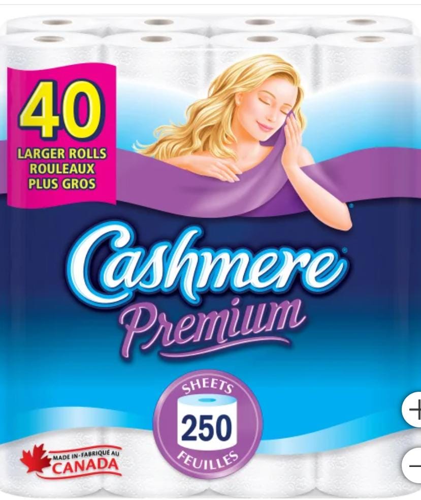 Cashmere Toilet Paper (Small Roll) 2Ply 4O Rolls    33.99