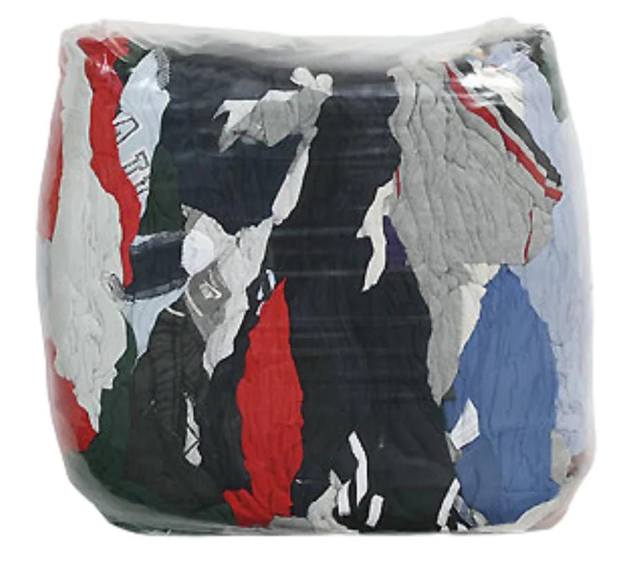 20 lbs Mixed Colours T-Shirt Wiper Rags