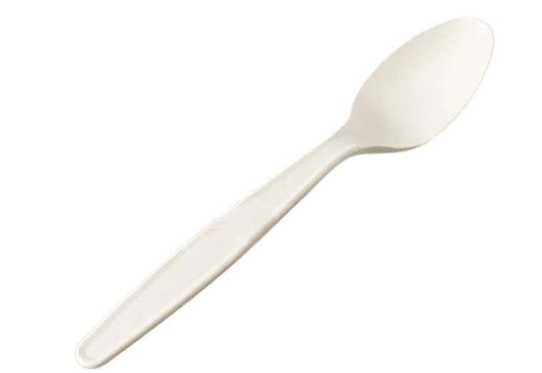 White Heavy Plastic Spoons - 1000pcs