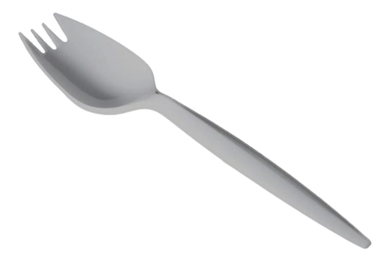 White Heavy Plastic Sporks - 1000pcs