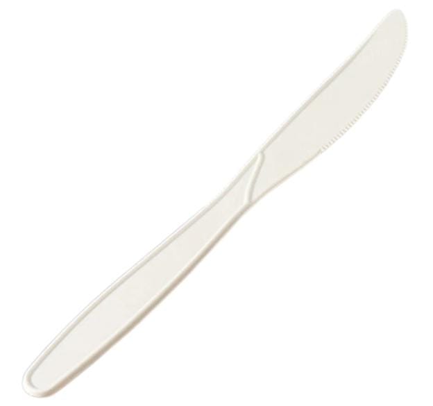 White Heavy Plastic Knives - 1000pcs