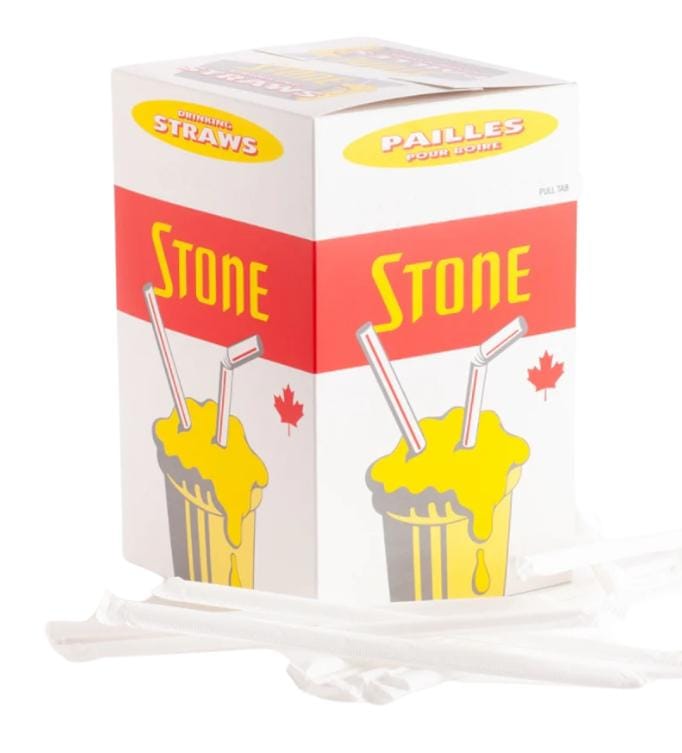 PLASTIC STRAW- 8" - 6 X 500