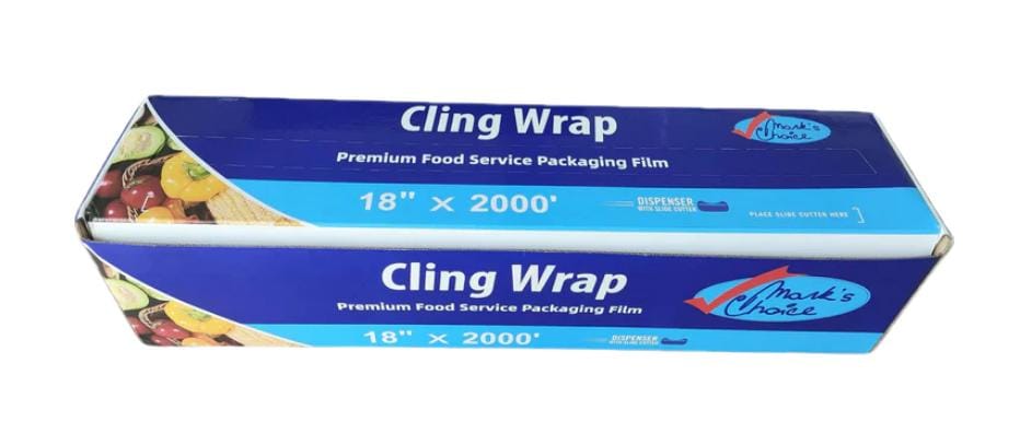 FOOD WRAP FILM WITH CUTTER- 11" x 2500ft Roll, 18" x 2000ft Roll and 24" x 2000ft Roll