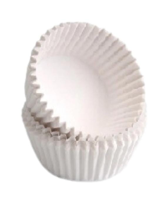 BAKING CUPS-Fluted Paper 500/Pack WHITE