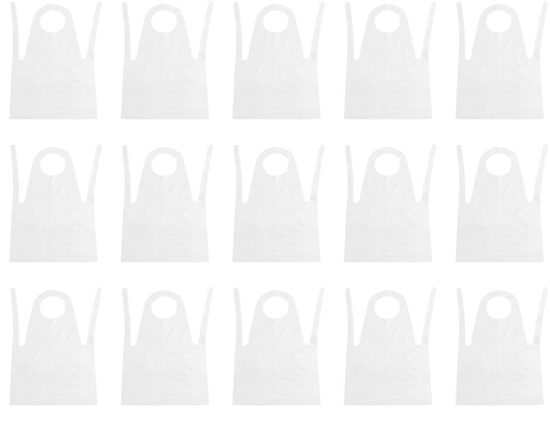 28" x 46" White HDPE Apron 100pcs