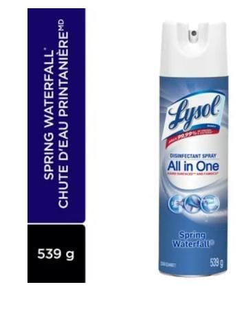 Lysol Disinfectant Spray, Spring Waterfall 539 g