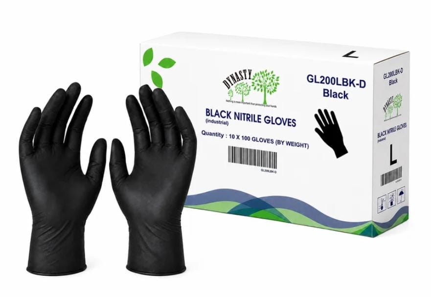 Black Nitrile Gloves, 5 Mil, 1000 Count