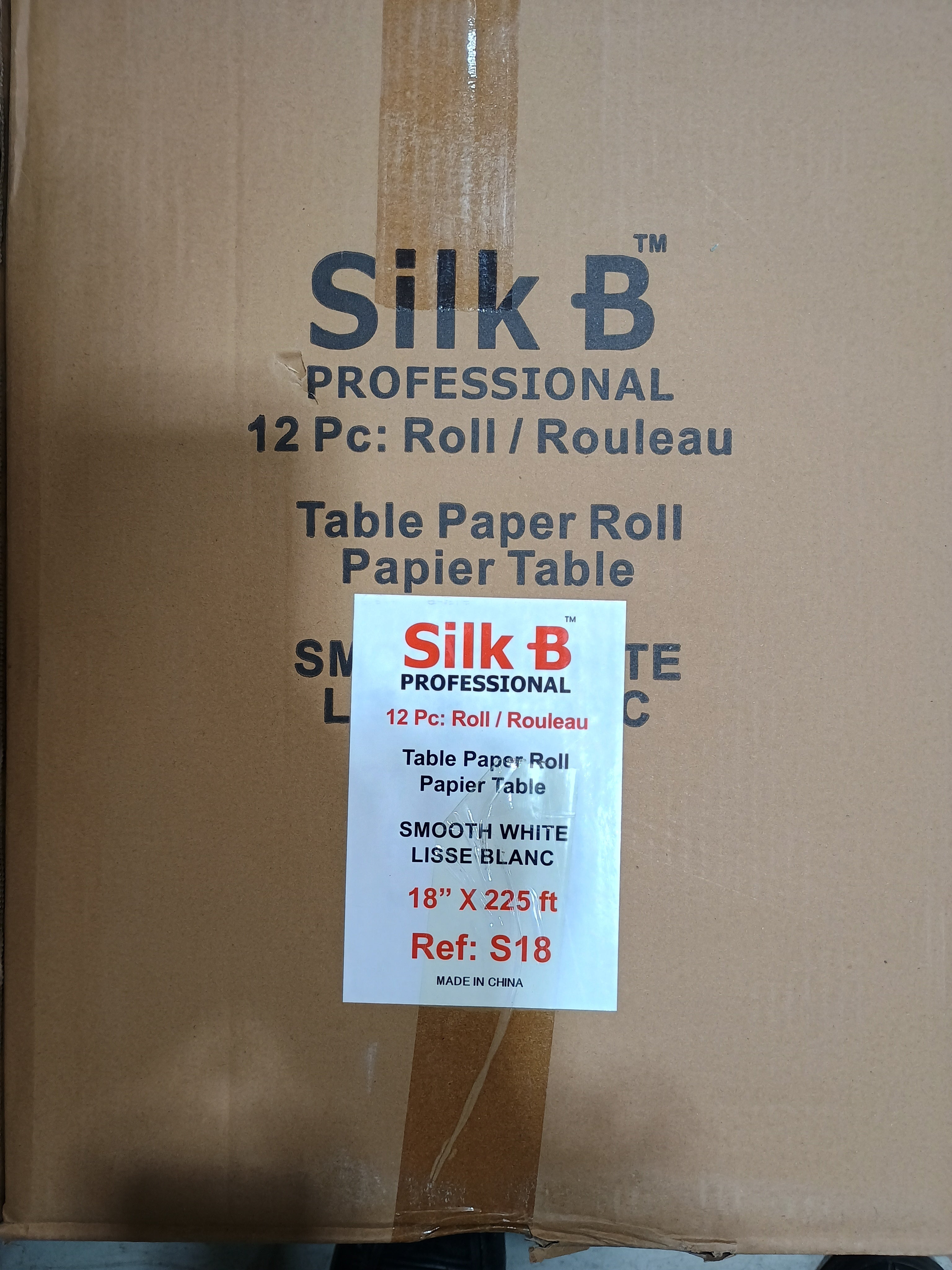 Silk B - Exam Table Paper 12 Rolls - 18 " x 225 ft
