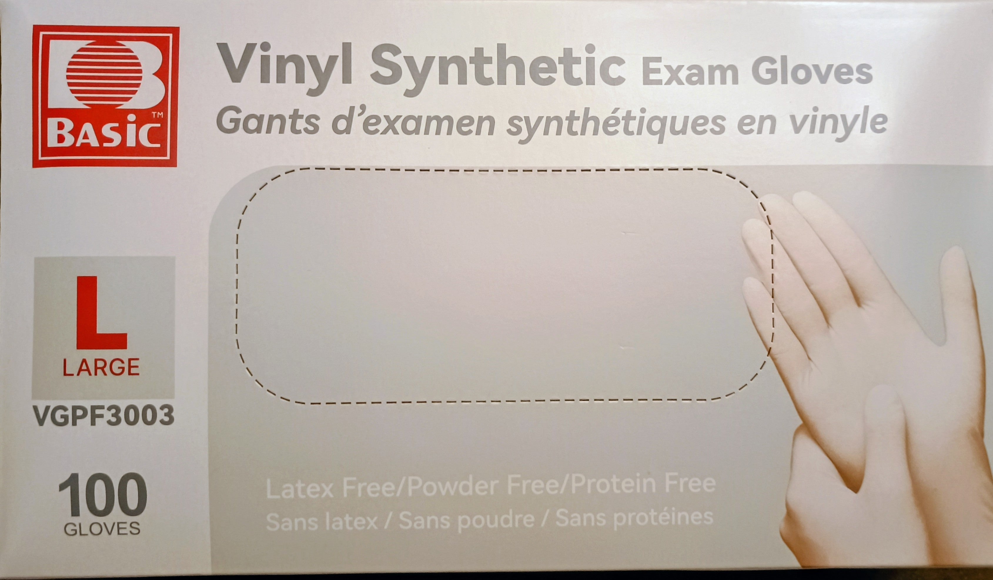 Vinyl Synthetic Exam Gloves - Case 10 x 100pcs