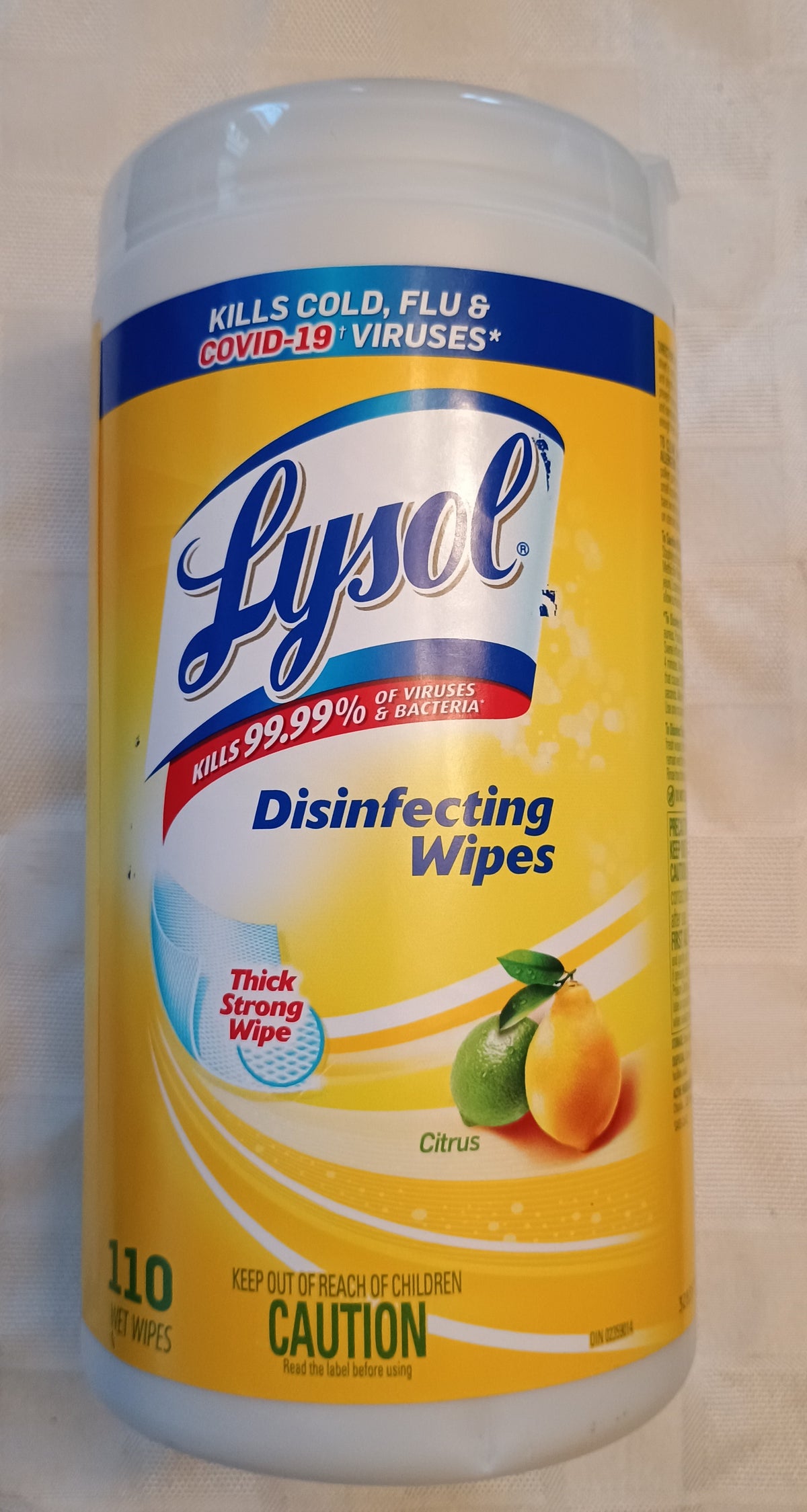 Lysol Disinfecting Wipes Thick Strong 110 Wipes