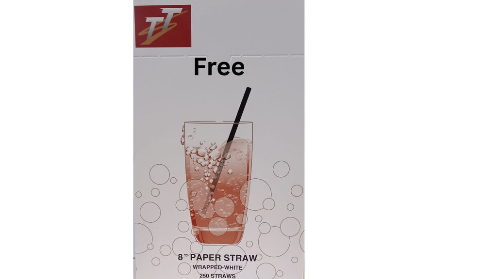 Free Gift with $300+ Purchase - Clear Packaging Tape & Paper Straws