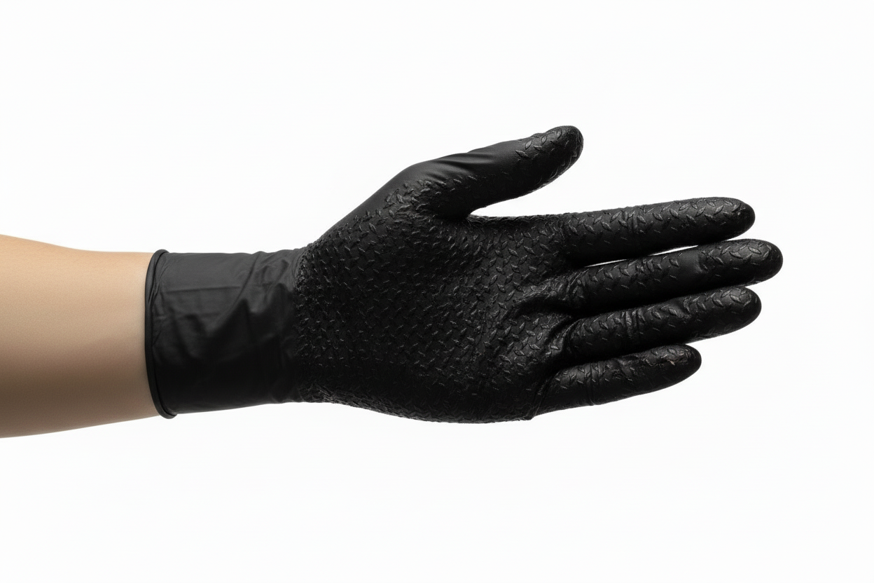 Precision Grip™ Diamond Texture Nitrile Gloves 8mil-10 X 100PCS