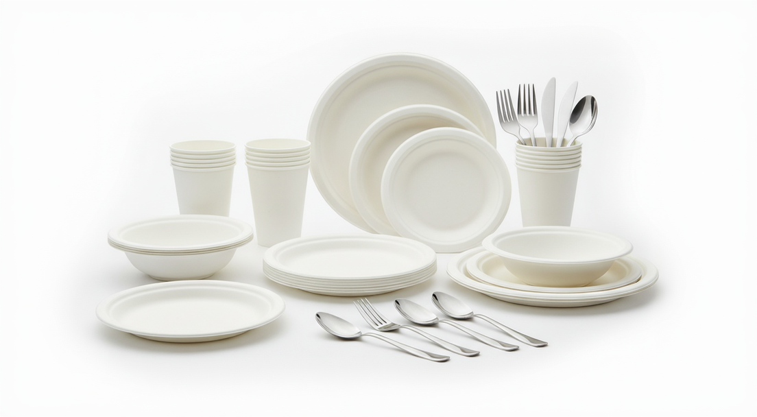 Premium disposable tableware collection